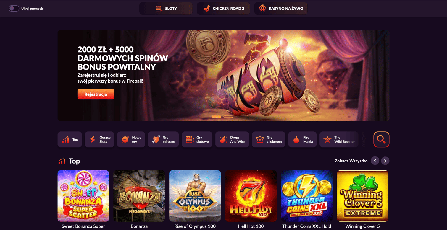 Fireball Kasyno Rejestracja